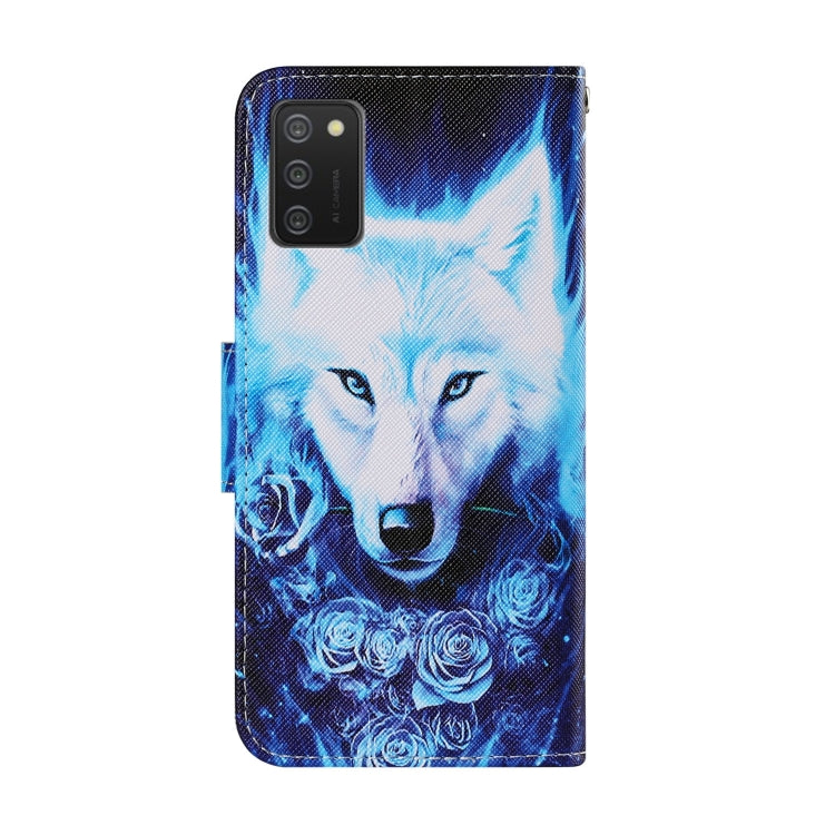 Coloured Drawing Pattern Leather Phone Case, For Samsung Galaxy A02s US Version, For Samsung Galaxy A03s, For Samsung Galaxy A13