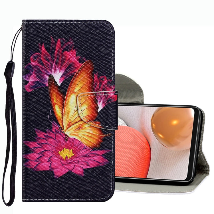 Coloured Drawing Pattern Leather Phone Case, For Samsung Galaxy A33, For Samsung Galaxy A42 5G, For Samsung Galaxy A53