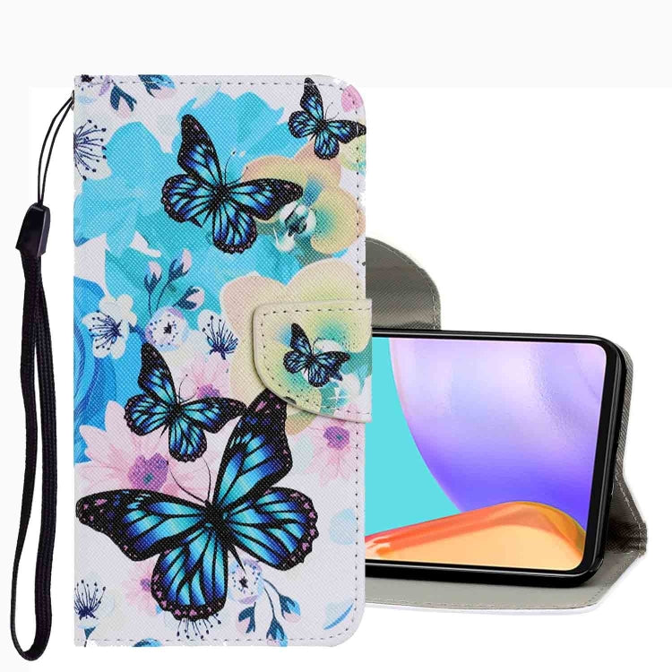 Coloured Drawing Pattern Leather Phone Case, For Samsung Galaxy A33, For Samsung Galaxy A42 5G, For Samsung Galaxy A53