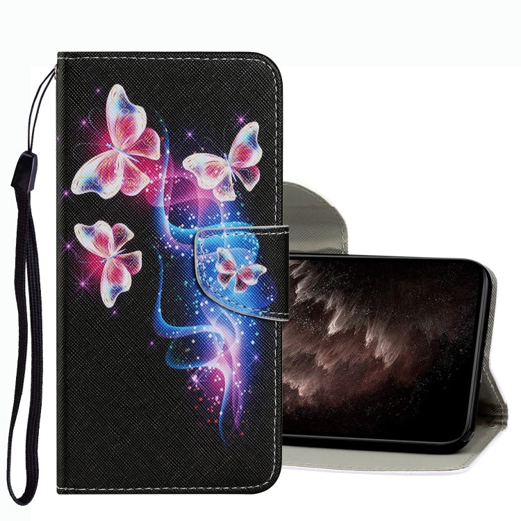 Coloured Drawing Pattern Leather Phone Case, For Samsung Galaxy S22 Ultra 5G, For Samsung Galaxy S22 5G, For Samsung Galaxy S22+ 5G