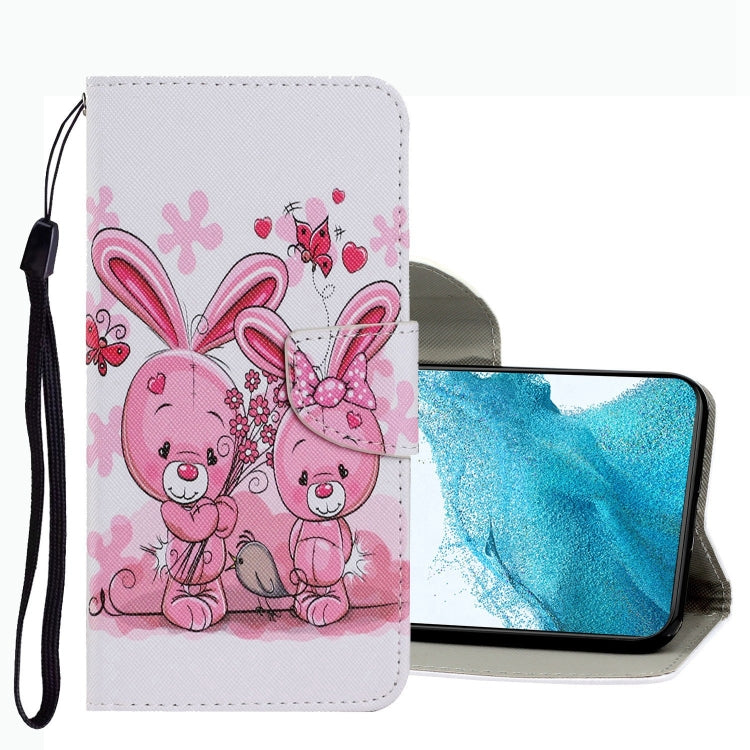 Coloured Drawing Pattern Leather Phone Case, For Samsung Galaxy S22 Ultra 5G, For Samsung Galaxy S22 5G, For Samsung Galaxy S22+ 5G