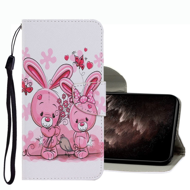Coloured Drawing Pattern Leather Phone Case, For OPPO A16, For Huawei P Smart 2021, For vivo Y21