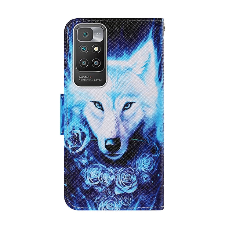 Coloured Drawing Pattern Leather Phone Case, For Xiaomi Redmi 10, For Xiaomi Redmi K40, For Xiaomi Redmi Note 10 Pro 5G