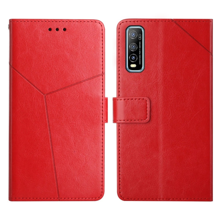 Y Stitching Horizontal Flip Leather Phone Case, For vivo Y70s, For vivo Y72 5G