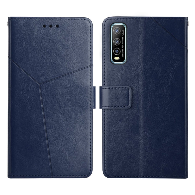 Y Stitching Horizontal Flip Leather Phone Case, For vivo Y70s, For vivo Y72 5G
