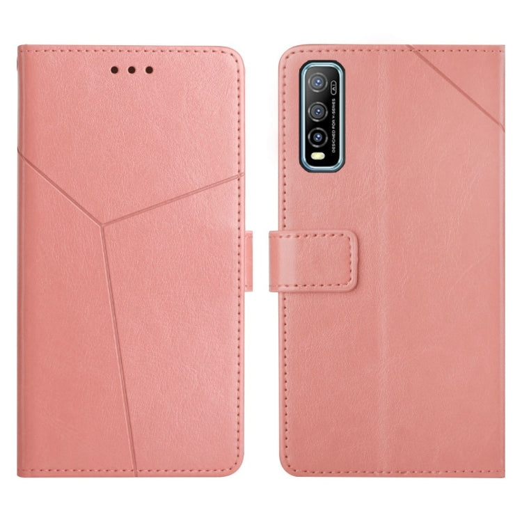Y Stitching Horizontal Flip Leather Phone Case, For vivo Y70s, For vivo Y72 5G