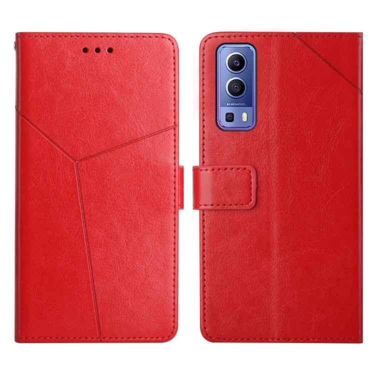 Y Stitching Horizontal Flip Leather Phone Case, For vivo Y70s, For vivo Y72 5G