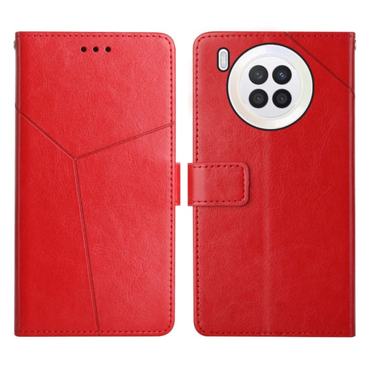 Y Stitching Horizontal Flip Leather Phone Case, For 9X Lite, For Huawei nova 8i