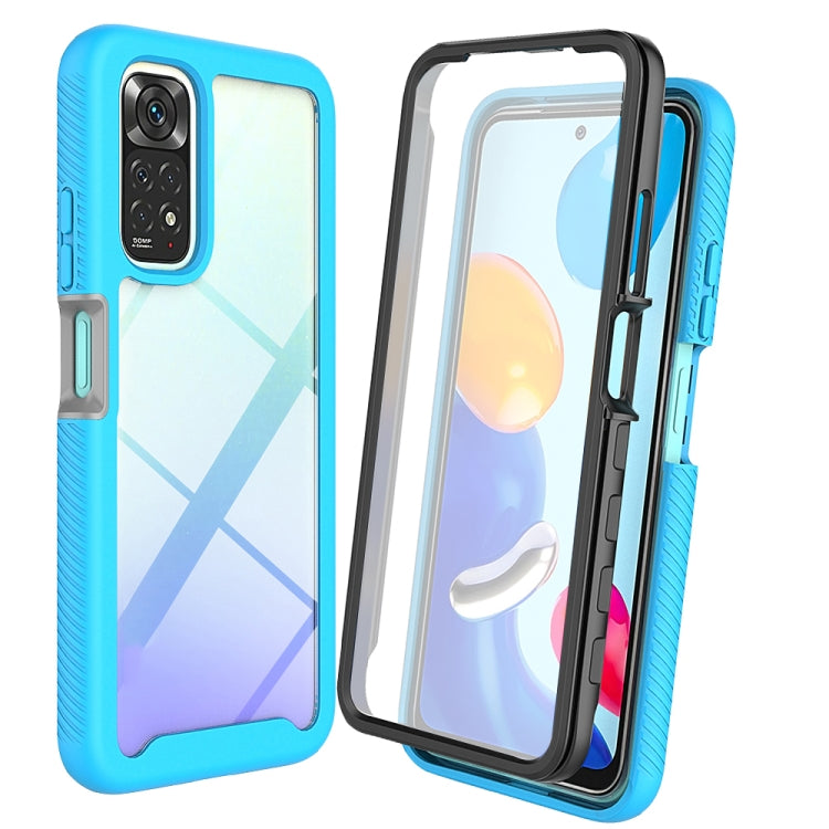 Starry Sky Solid Color PC + TPU Phone Case with PET Film, For Xiaomi Redmi Note 11 Pro Global, For Xiaomi Redmi Note 11S Global