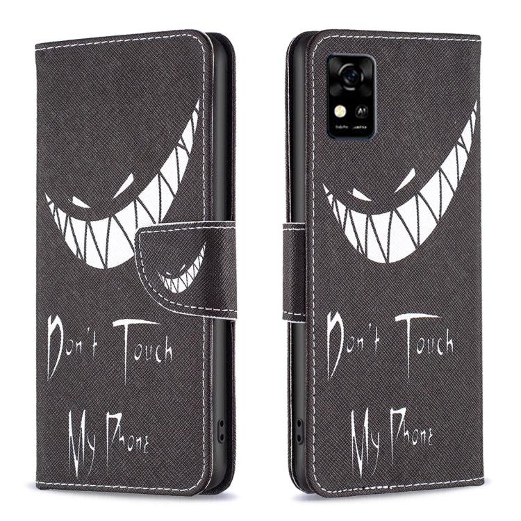 Colored Drawing Pattern Leather Phone Case, For ZTE Blade  A31
