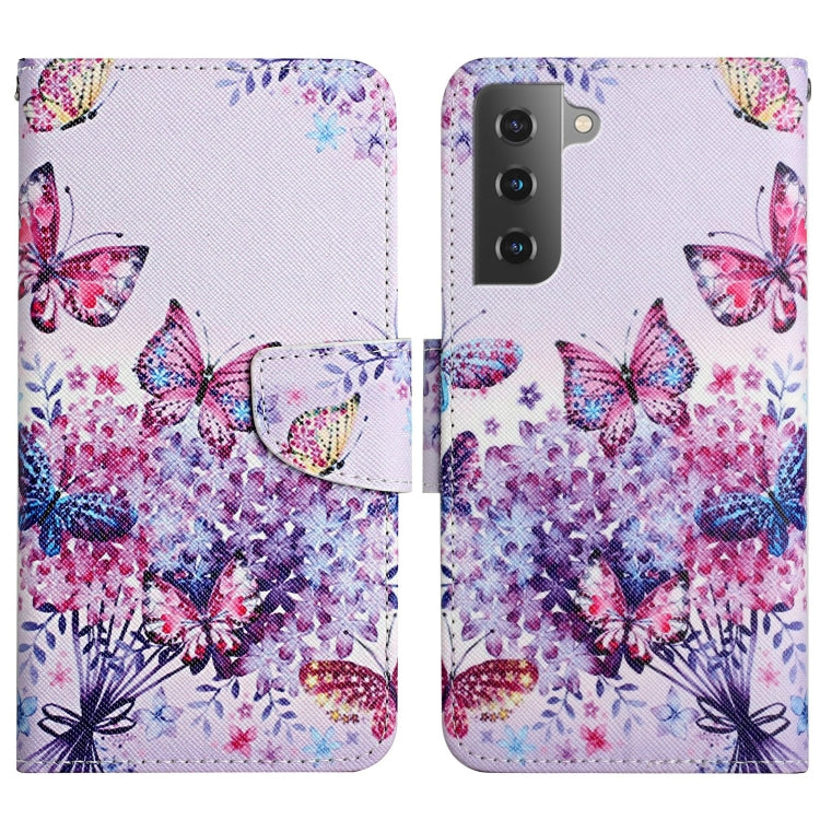 Painted Pattern Horizontal Flip Leather Phone Case, For Samsung Galaxy S22 5G, For Samsung Galaxy S22+ 5G, For Samsung Galaxy S22 Ultra 5G