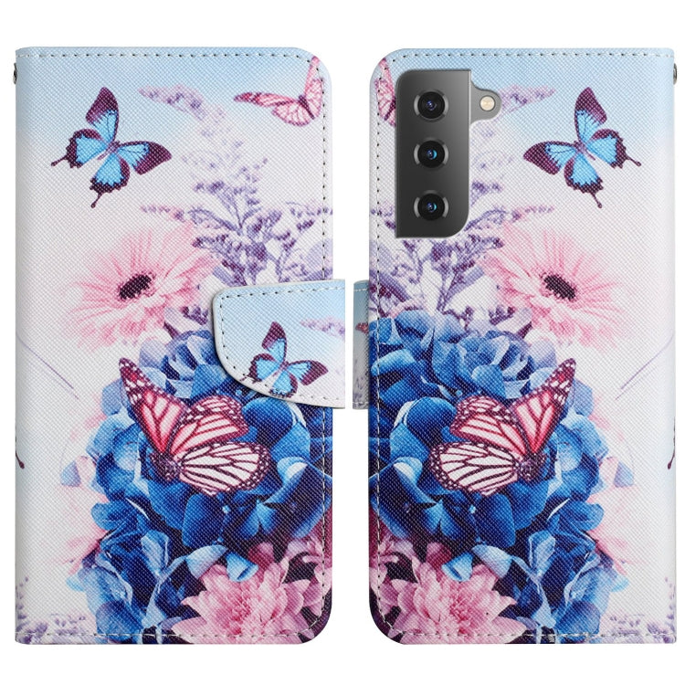 Painted Pattern Horizontal Flip Leather Phone Case, For Samsung Galaxy S22 5G, For Samsung Galaxy S22+ 5G, For Samsung Galaxy S22 Ultra 5G
