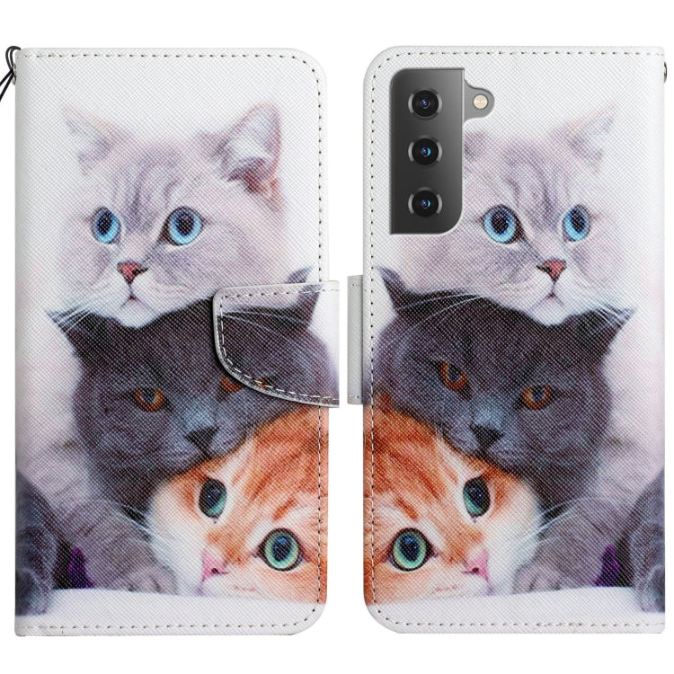 Painted Pattern Horizontal Flip Leather Phone Case, For Samsung Galaxy S22 5G, For Samsung Galaxy S22+ 5G, For Samsung Galaxy S22 Ultra 5G