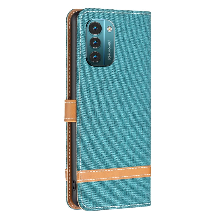 Color Matching Denim Texture Horizontal Flip Leather Case, For Nokia G11 / G21
