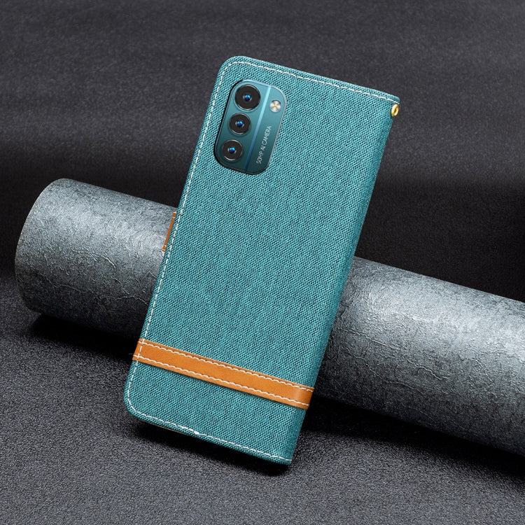 Color Matching Denim Texture Horizontal Flip Leather Case, For Nokia G11 / G21