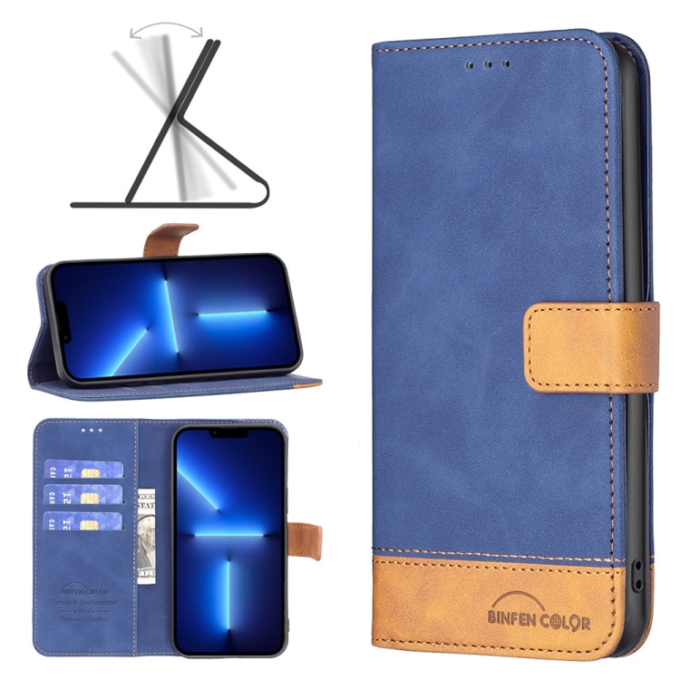 BF11 Color Matching Skin Feel Leather Phone Case, For iPhone 13 Pro Max