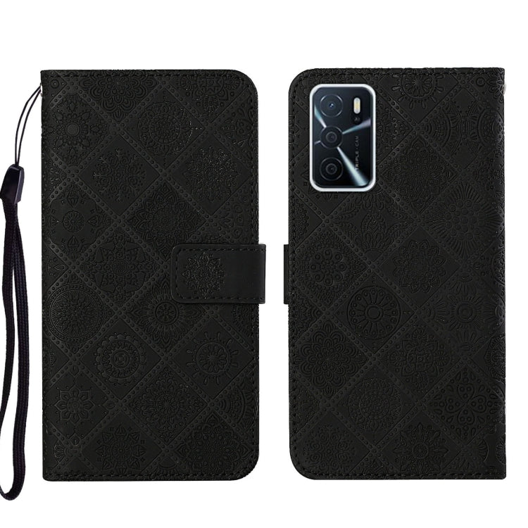 Ethnic Style Embossed Pattern Leather Phone Case, For OPPO A16, For OPPO A94 5G, For OPPO Realme C20 / C21, For OPPO Reno5 5G, For OPPO Reno5 Pro 5G, For OPPO Reno6 5G