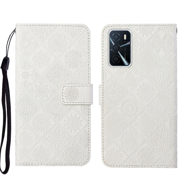 Ethnic Style Embossed Pattern Leather Phone Case, For OPPO A16, For OPPO A94 5G, For OPPO Realme C20 / C21, For OPPO Reno5 5G, For OPPO Reno5 Pro 5G, For OPPO Reno6 5G