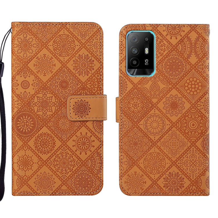Ethnic Style Embossed Pattern Leather Phone Case, For OPPO A16, For OPPO A94 5G, For OPPO Realme C20 / C21, For OPPO Reno5 5G, For OPPO Reno5 Pro 5G, For OPPO Reno6 5G