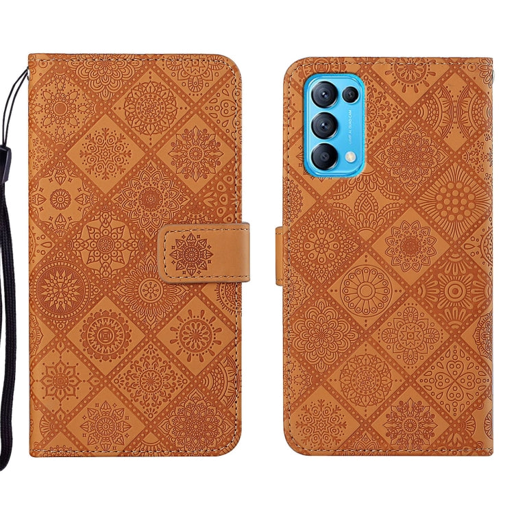Ethnic Style Embossed Pattern Leather Phone Case, For OPPO A16, For OPPO A94 5G, For OPPO Realme C20 / C21, For OPPO Reno5 5G, For OPPO Reno5 Pro 5G, For OPPO Reno6 5G