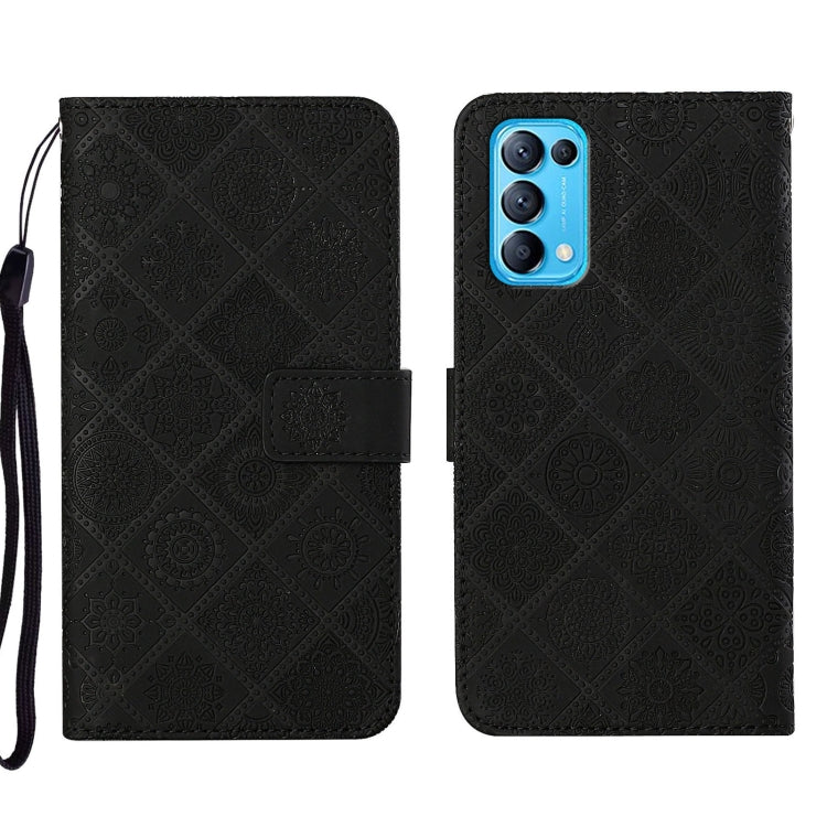 Ethnic Style Embossed Pattern Leather Phone Case, For OPPO A16, For OPPO A94 5G, For OPPO Realme C20 / C21, For OPPO Reno5 5G, For OPPO Reno5 Pro 5G, For OPPO Reno6 5G
