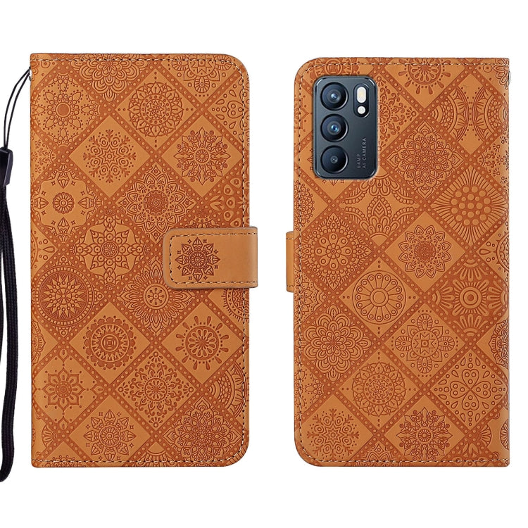 Ethnic Style Embossed Pattern Leather Phone Case, For OPPO A16, For OPPO A94 5G, For OPPO Realme C20 / C21, For OPPO Reno5 5G, For OPPO Reno5 Pro 5G, For OPPO Reno6 5G