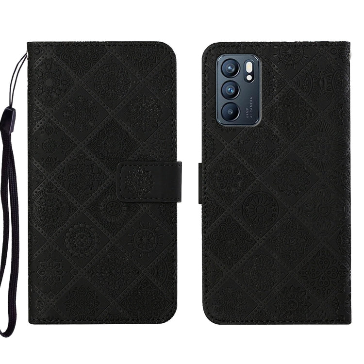 Ethnic Style Embossed Pattern Leather Phone Case, For OPPO A16, For OPPO A94 5G, For OPPO Realme C20 / C21, For OPPO Reno5 5G, For OPPO Reno5 Pro 5G, For OPPO Reno6 5G