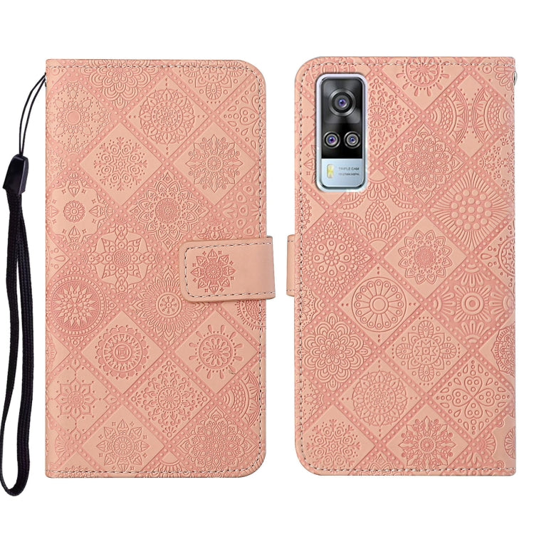 Ethnic Style Embossed Pattern Leather Phone Case, For vivo V21, For vivo V21e 4G, For vivo V21e 5G, For vivo Y51 2020, For vivo Y21