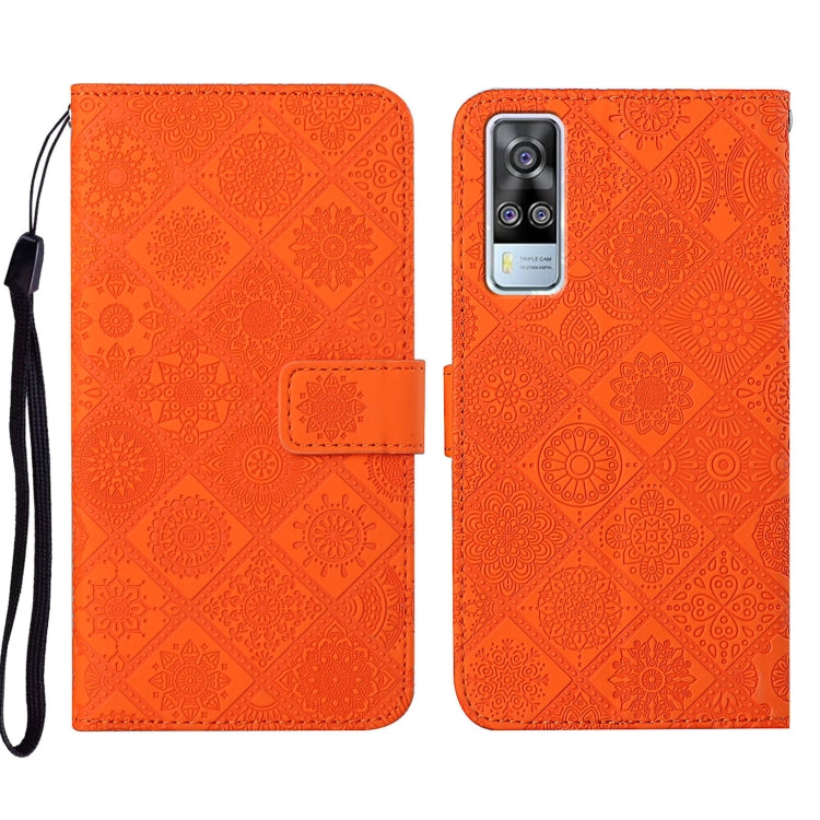 Ethnic Style Embossed Pattern Leather Phone Case, For vivo V21, For vivo V21e 4G, For vivo V21e 5G, For vivo Y51 2020, For vivo Y21