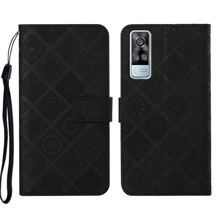 Ethnic Style Embossed Pattern Leather Phone Case, For vivo V21, For vivo V21e 4G, For vivo V21e 5G, For vivo Y51 2020, For vivo Y21
