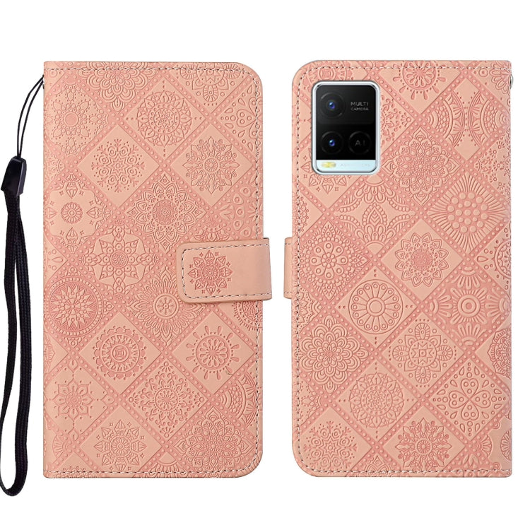 Ethnic Style Embossed Pattern Leather Phone Case, For vivo V21, For vivo V21e 4G, For vivo V21e 5G, For vivo Y51 2020, For vivo Y21