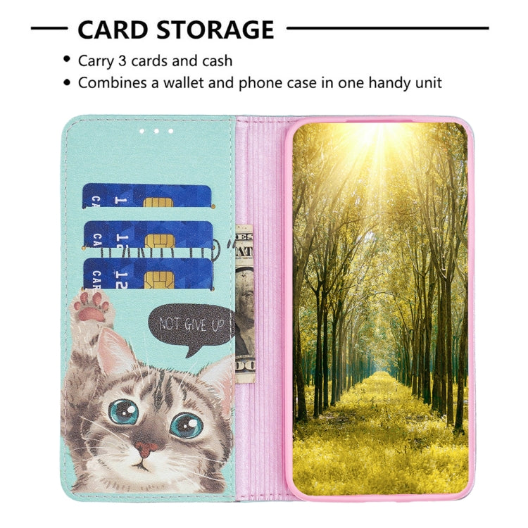 Colored Drawing Pattern Invisible Magnetic Leather Phone Case, For Nokia G11 / G21