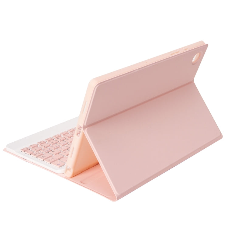 A610B Candy Color Bluetooth Keyboard Leather Case with Pen Slot, For Samsung Galaxy Tab S6 Lite
