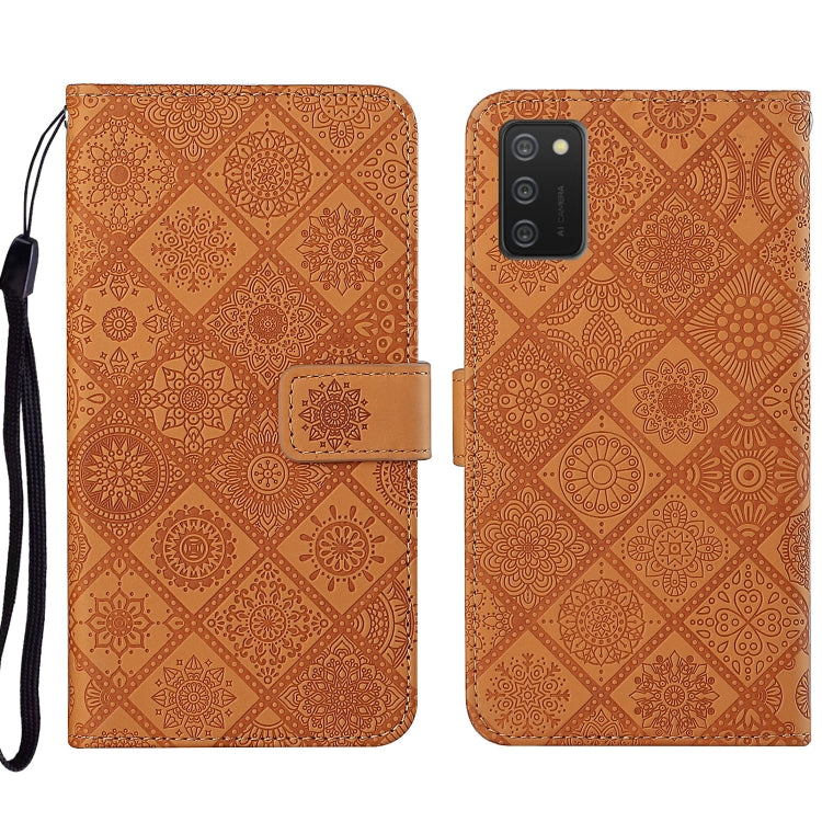 Ethnic Style Embossed Pattern Leather Phone Case, For OPPO A54, For OPPO A74 4G, For OPPO A74 5G, For OPPO A94 4G, For Samsung Galaxy A03s 164mm, For Samsung Galaxy A13 4G