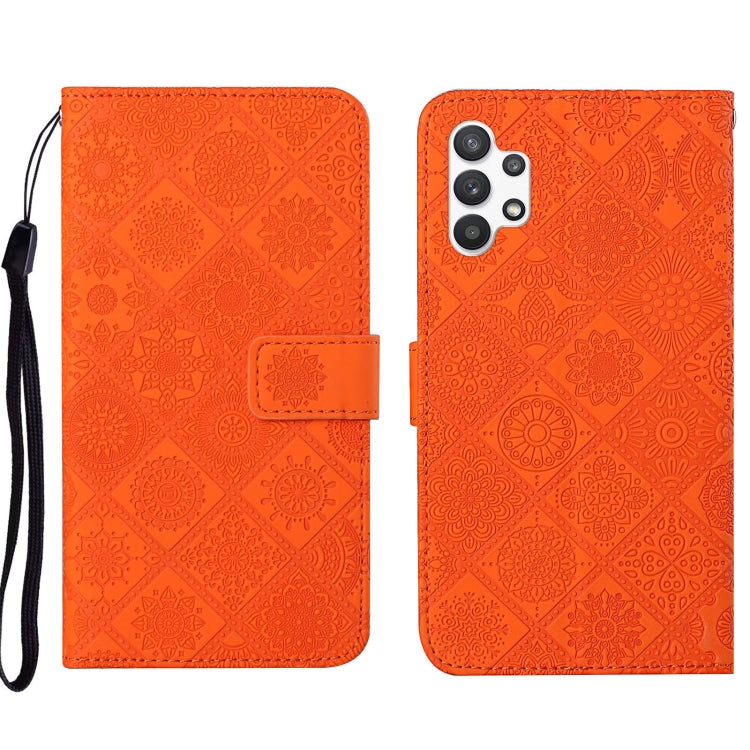 Ethnic Style Embossed Pattern Leather Phone Case, For OPPO A54, For OPPO A74 4G, For OPPO A74 5G, For OPPO A94 4G, For Samsung Galaxy A03s 164mm, For Samsung Galaxy A13 4G
