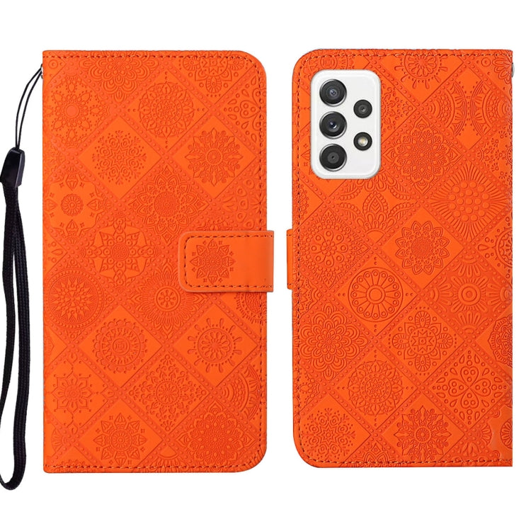 Ethnic Style Embossed Pattern Leather Phone Case, For Samsung Galaxy A33 5G, For Samsung Galaxy A52, For Samsung Galaxy A53, For Samsung Galaxy A73 5G, For Samsung Galaxy S22+ 5G, For Samsung Galaxy S22 Ultra 5G
