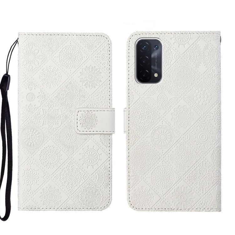 Ethnic Style Embossed Pattern Leather Phone Case, For OPPO A54, For OPPO A74 4G, For OPPO A74 5G, For OPPO A94 4G, For Samsung Galaxy A03s 164mm, For Samsung Galaxy A13 4G