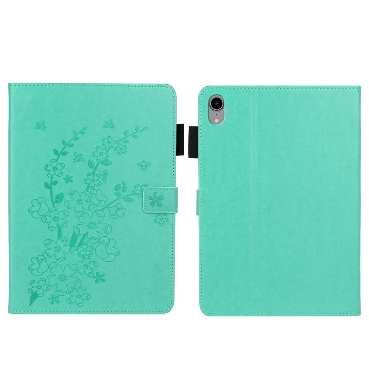 Embossed Plum Bossom Pattern Smart Leather Tablet Case, For iPad Pro 11 inch 2020 / 2018, For iPad mini 2024 / mini 6