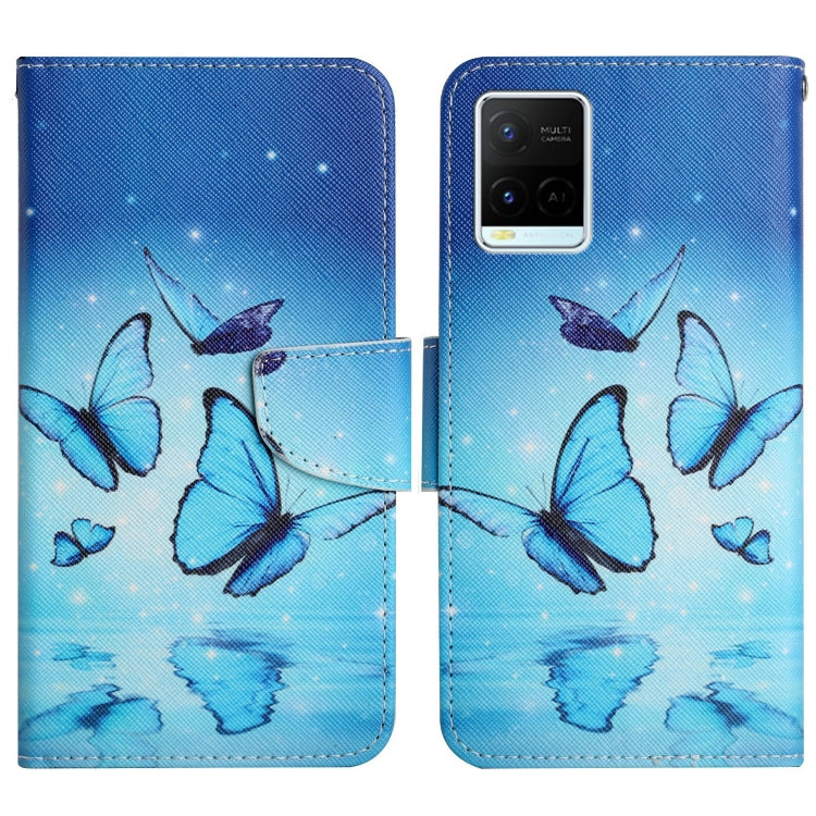 Painted Pattern Flip Leather Phone Case, For OPPO A16, For vivo Y21 / Y21S / Y33S