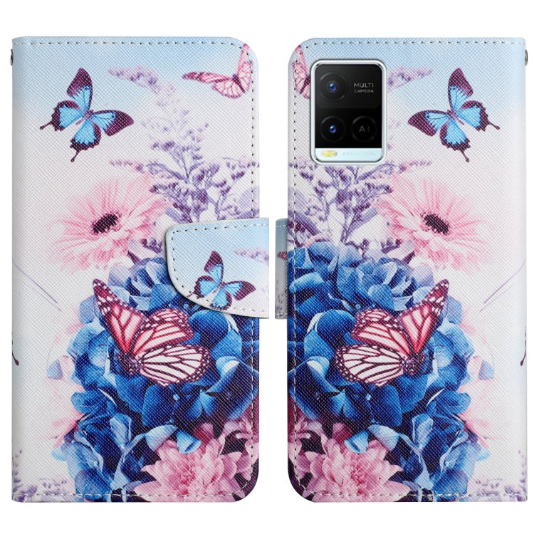 Painted Pattern Flip Leather Phone Case, For OPPO A16, For vivo Y21 / Y21S / Y33S
