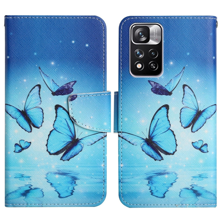 Painted Pattern Flip Leather Phone Case, For Xiaomi Redmi Note 11 Pro 5G China, For Xiaomi Mi 11T