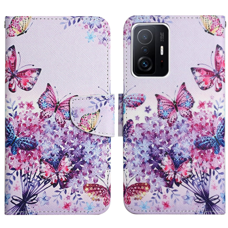 Painted Pattern Flip Leather Phone Case, For Xiaomi Redmi Note 11 Pro 5G China, For Xiaomi Mi 11T
