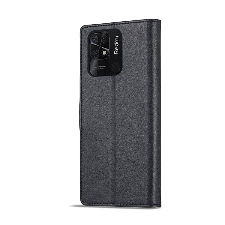 LC.IMEEKE Calf Texture Leather Phone Case, For Xiaomi Redmi 10C