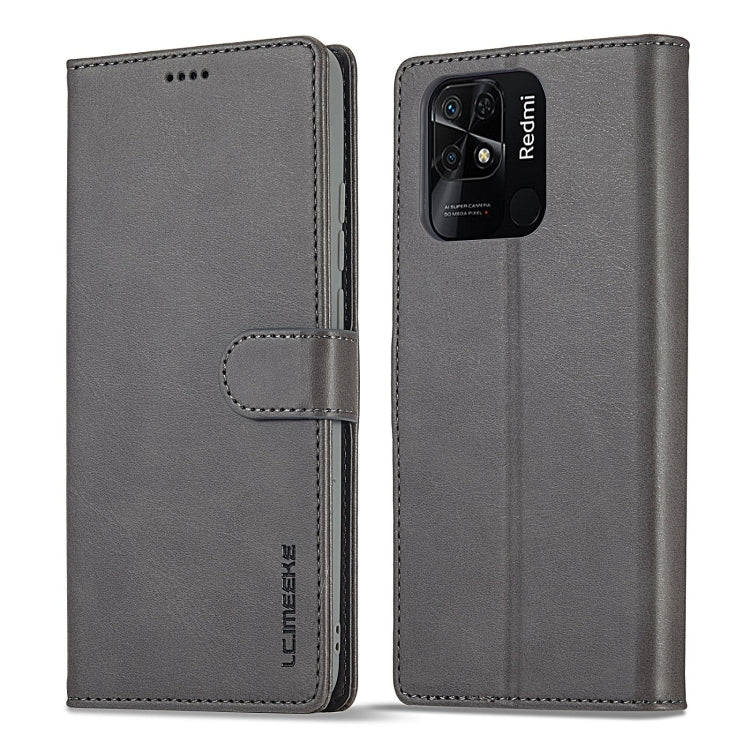 LC.IMEEKE Calf Texture Leather Phone Case, For Xiaomi Redmi 10C