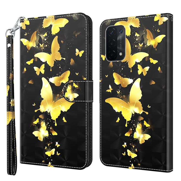3D Painting Pattern Flip Leather Phone Case, For OPPO A54 5G / A74 5G, For OPPO A74 4G, For OPPO A94 5G / A95 5G, For OnePlus Nord N20 5G / OPPO A96 5G