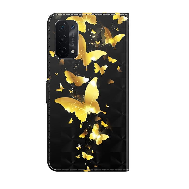 3D Painting Pattern Flip Leather Phone Case, For OPPO A54 5G / A74 5G, For OPPO A74 4G, For OPPO A94 5G / A95 5G, For OnePlus Nord N20 5G / OPPO A96 5G