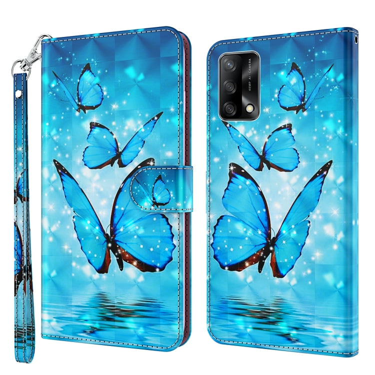 3D Painting Pattern Flip Leather Phone Case, For OPPO A54 5G / A74 5G, For OPPO A74 4G, For OPPO A94 5G / A95 5G, For OnePlus Nord N20 5G / OPPO A96 5G