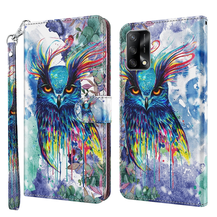 3D Painting Pattern Flip Leather Phone Case, For OPPO A54 5G / A74 5G, For OPPO A74 4G, For OPPO A94 5G / A95 5G, For OnePlus Nord N20 5G / OPPO A96 5G