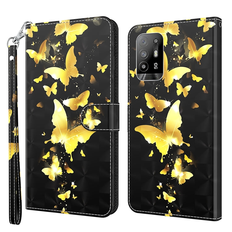3D Painting Pattern Flip Leather Phone Case, For OPPO A54 5G / A74 5G, For OPPO A74 4G, For OPPO A94 5G / A95 5G, For OnePlus Nord N20 5G / OPPO A96 5G