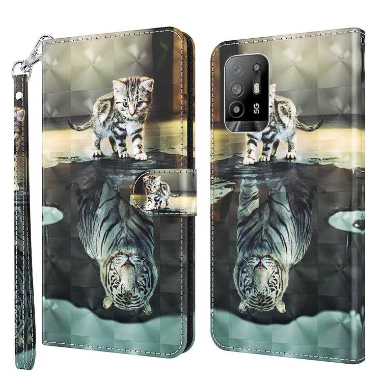 3D Painting Pattern Flip Leather Phone Case, For OPPO A54 5G / A74 5G, For OPPO A74 4G, For OPPO A94 5G / A95 5G, For OnePlus Nord N20 5G / OPPO A96 5G